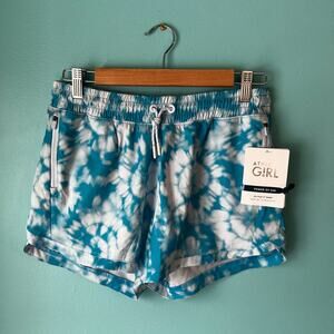 NWT *Athleta Girl*  Shorts Bottom Youth Size XXL 16 Blue Tie Dye New With Tags
